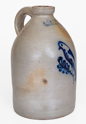 F. B. NORTON & CO. / WORCESTER, MASS. Stoneware Parrot Jug