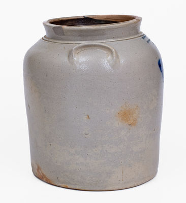 JULIUS NORTON / BENNINGTON, VT Stoneware Butterfly Jar, c1840