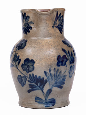 Attrib. Henry Harrison Remmey, Philadelphia Stoneware Pitcher, c1855