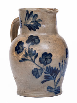 Attrib. Henry Harrison Remmey, Philadelphia Stoneware Pitcher, c1855