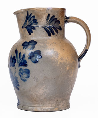 Attrib. Henry Harrison Remmey, Philadelphia Stoneware Pitcher, c1855