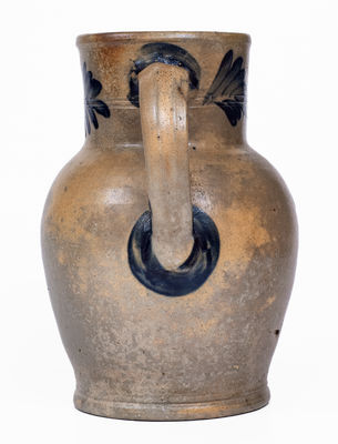 Attrib. Henry Harrison Remmey, Philadelphia Stoneware Pitcher, c1855