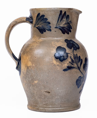 Attrib. Henry Harrison Remmey, Philadelphia Stoneware Pitcher, c1855