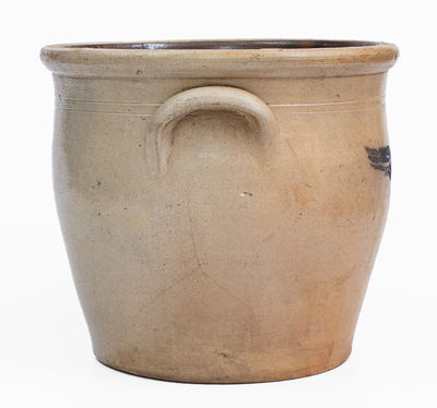Brown Brothers, Huntington, Long Island Stoneware Crock w/ Federal Eagle Motif