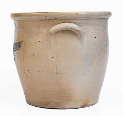 Brown Brothers, Huntington, Long Island Stoneware Crock w/ Federal Eagle Motif