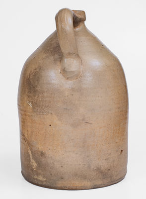 J. & E. NORTON, / BENNINGTON VT Stoneware Jug w/ Cobalt Floral Decoration