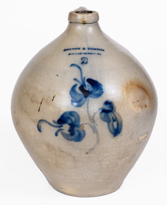 NORTON & FENTON / BENNINGTON, Vermont Stoneware Jug, c1845