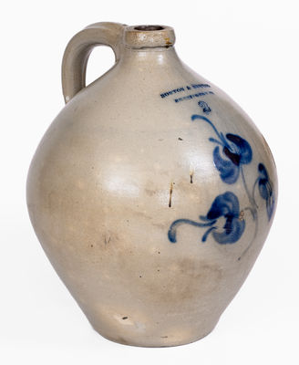 NORTON & FENTON / BENNINGTON, Vermont Stoneware Jug, c1845