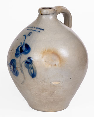 NORTON & FENTON / BENNINGTON, Vermont Stoneware Jug, c1845