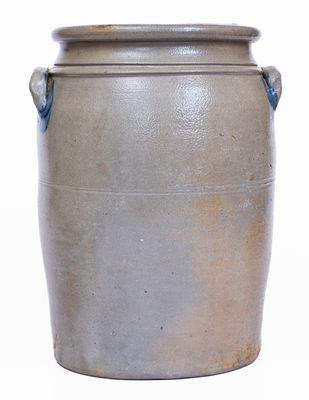 Greensboro, PA Stoneware Jar w/ Profuse Freehand Cobalt Decoration, c1870