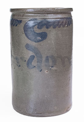 Very Rare S. BELL & SON / STRASBURG, VA Stoneware Jar for B.F. Gordon