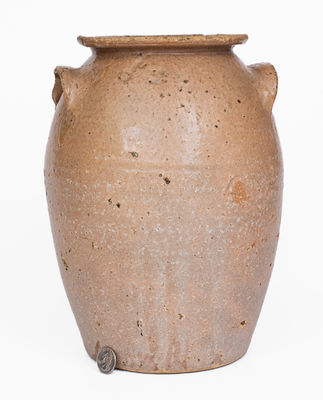 Attrib. George Donkel, Buncombe County, NC Alkaline-Glazed Stoneware Jar