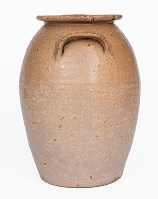 Attrib. George Donkel, Buncombe County, NC Alkaline-Glazed Stoneware Jar