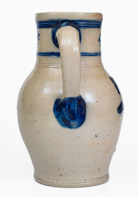 Extremely Rare Stoneware Pitcher and Mug Set, Inscribed