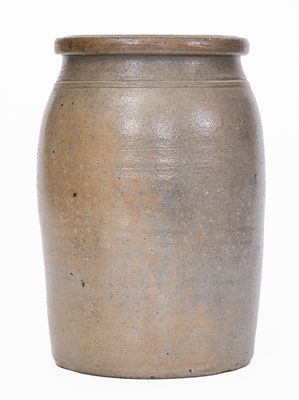 J. HAMILTON / & CO. / GREENSBORO / PA Cobalt-Decorated Stoneware Jar