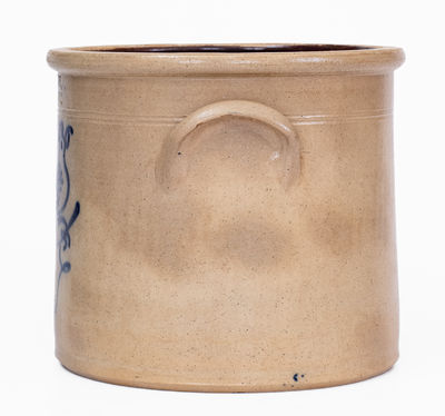 J. &. E. NORTON / BENNINGTON, VT Stoneware Bird Crock, c1855