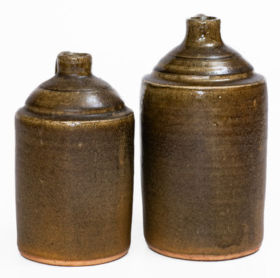 Lot of Two: Lanier Meaders Shoulder Jugs, c1975-85