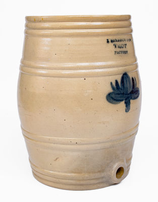 Rare I. SEYMOUR / TROY FACTORY Stoneware Water Cooler, c1830-52