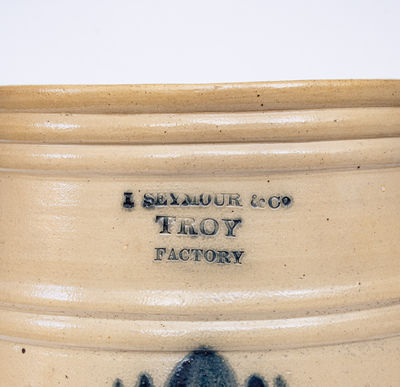 Rare I. SEYMOUR / TROY FACTORY Stoneware Water Cooler, c1830-52