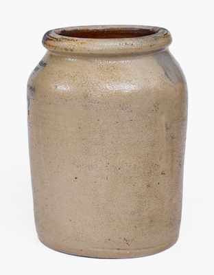 Very Rare M. TYLER & CO. / ALBANY Stoneware Jar Inscribed 