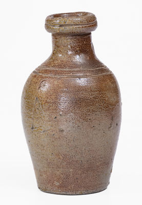 Extremely Rare Miniature Chester Webster (North Carolina) Stoneware Jug, Descended in Craven family