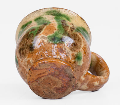 Outstanding Miniature Redware Cup, Mid-Atlantic or possibly Southern US, c1800-40
