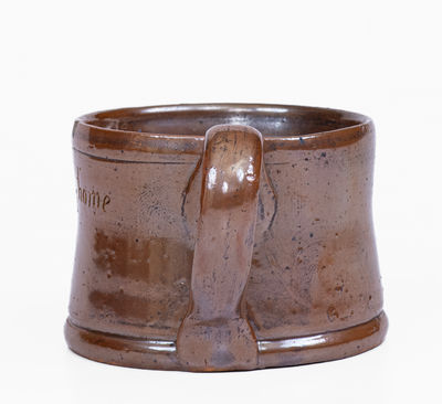 Rare Stoneware Frog Mug Inscribed