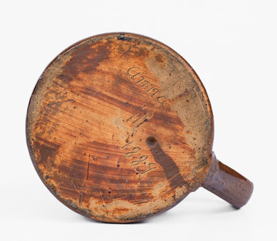 Rare Stoneware Frog Mug Inscribed