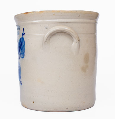 Three-Gallon M. WOODRUFF / CORTLAND, New York Stoneware Crock, c1867-69