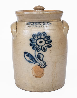 CLARK & Co. / ROCHESTER. N.Y. Stoneware Jar, c1839-51
