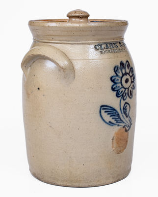 CLARK & Co. / ROCHESTER. N.Y. Stoneware Jar, c1839-51