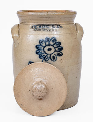 CLARK & Co. / ROCHESTER. N.Y. Stoneware Jar, c1839-51