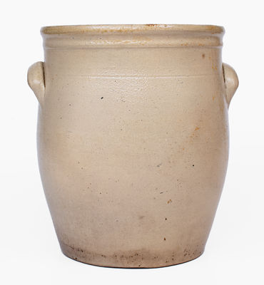 2 Gal. N. CLARK & CO. / ROCHESTER Stoneware Jar w/ Floral Decoration