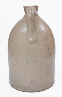 Scarce NEW YORK STONEWARE CO. / FORT EDWARD, NY Stoneware Syrup Jug w/ Elaborate Bird