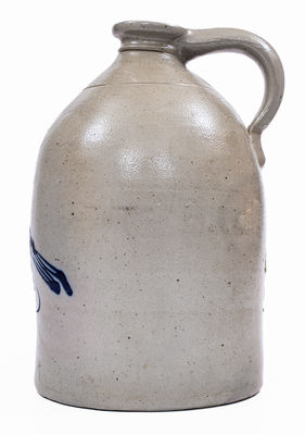 2 Gal. S. HART & SON / FULTON, NY Stoneware Bird Jug