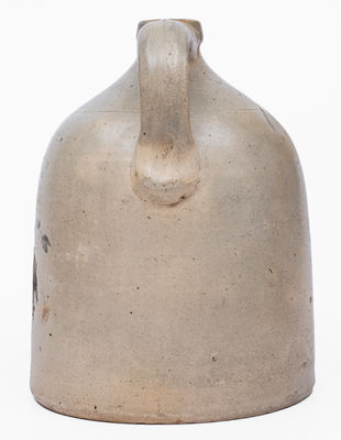 William E. Warner / West Troy, NY Stoneware Jug w/ Federal Eagle Motif