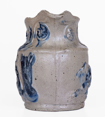 Extremely Rare Small-Sized Stoneware Hunt Pitcher, possibly New Ulm, Minnesota