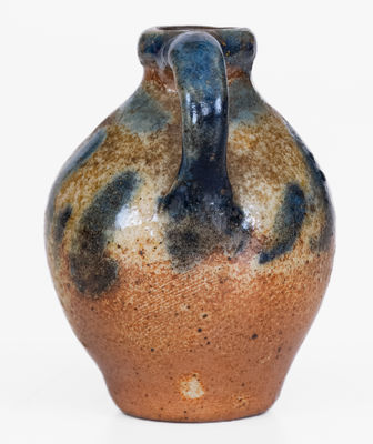 Scarce Miniature Northeastern Ovoid Stoneware Jug, probably NY State, c1830