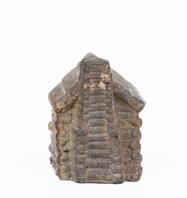 Very Rare Miniature Anna Pottery (Anna, Illinois) Stoneware Cabin