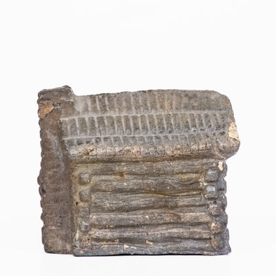 Very Rare Miniature Anna Pottery (Anna, Illinois) Stoneware Cabin