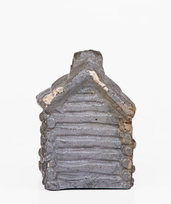 Very Rare Miniature Anna Pottery (Anna, Illinois) Stoneware Cabin