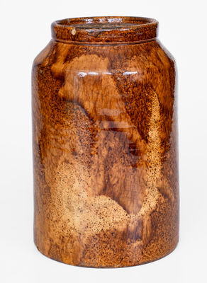 Glazed Redware Jar attrib. Emanuel Suter, Rockingham County, Virginia, c1875