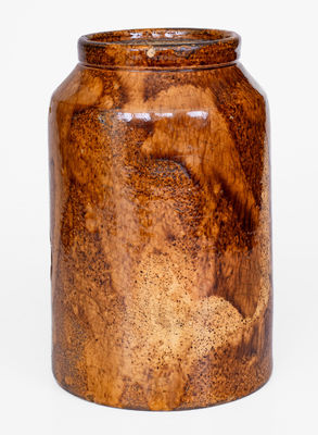 Glazed Redware Jar attrib. Emanuel Suter, Rockingham County, Virginia, c1875