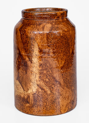 Glazed Redware Jar attrib. Emanuel Suter, Rockingham County, Virginia, c1875