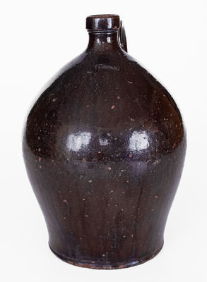 J. BELL (John Bell, Waynesboro, PA) Manganese Redware Jug