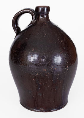 J. BELL (John Bell, Waynesboro, PA) Manganese Redware Jug