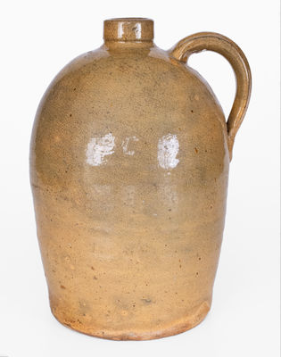 JOHN BELL (Waynesboro, PA) Yellow Redware Jug, c1840-80