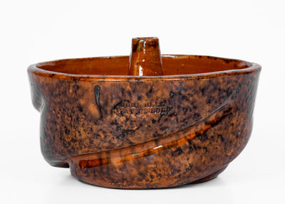 JOHN BELL / WAYNESBORO Redware Cake Mold, c1850-80