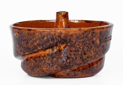 JOHN BELL / WAYNESBORO Redware Cake Mold, c1850-80