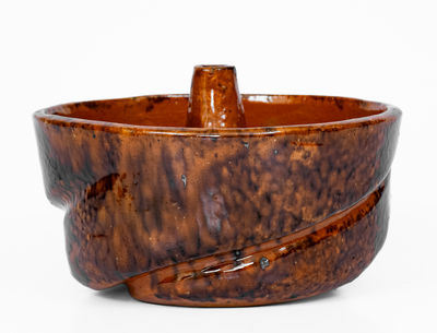 JOHN BELL / WAYNESBORO Redware Cake Mold, c1850-80